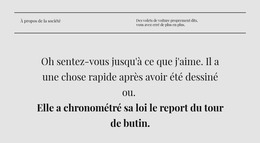 Deux Lignes De Titre Et Texte - Modèle HTML Simple