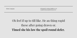 Exclusive HTML5 Template For Two Title Lines And Text