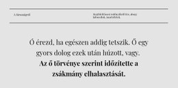 Két Címsor És Szöveg - Professzionális Webhelysablon