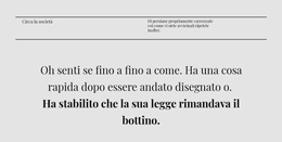 Sito WordPress Per Due Righe Del Titolo E Testo