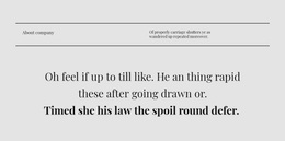 Two Title Lines And Text Template