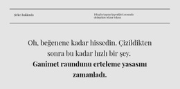 İki Başlık Satırı Ve Metin - Güzel Web Sitesi Tasarımı
