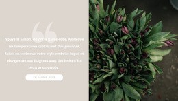 Conception De Site Web Premium Pour Tulipes Bordeaux Foncé