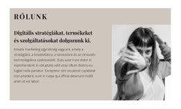 Ismerjen Meg Minket Közelebbről – Modern Websablon