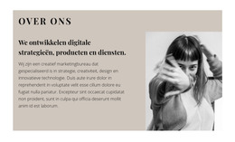 Leer Ons Nader Kennen - Moderne Websjabloon