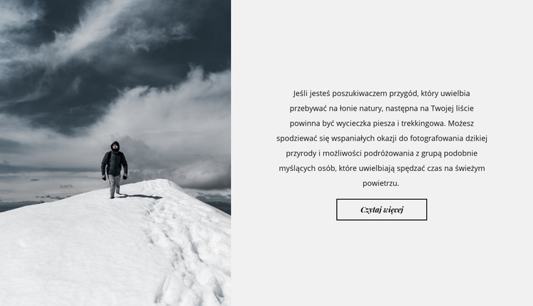 Na zaśnieżonych szczytach Szablon HTML