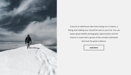 On Snowy Peaks - Web Template