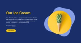 Our Ice Cream Shop - Professional Homepage Design