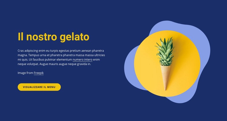 La nostra gelateria Costruttore di siti web HTML