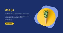 Onze Ijssalon CSS-Sjabloon Gratis Downloaden