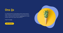 Onze Ijssalon - Modern WordPress-Thema