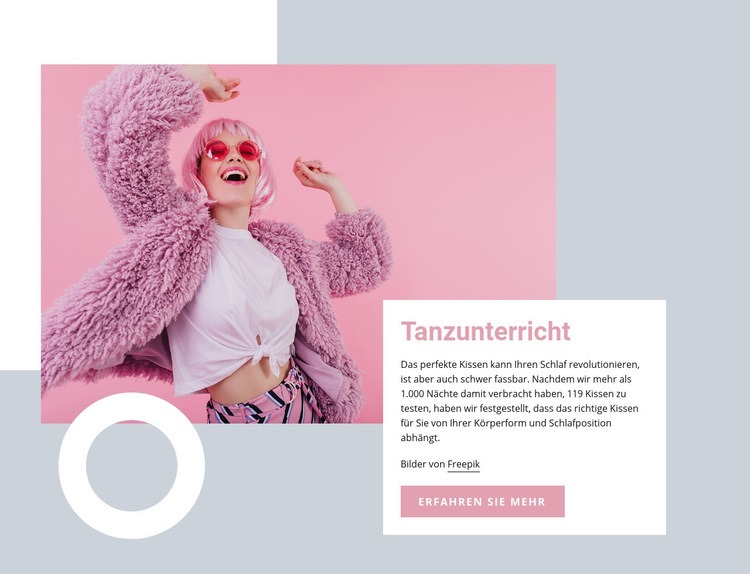 Tanzunterricht Website Builder-Vorlagen