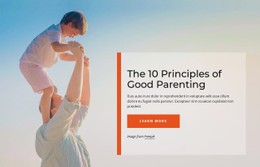 Ptinciples Of Good Parenting - Site With HTML Template Download