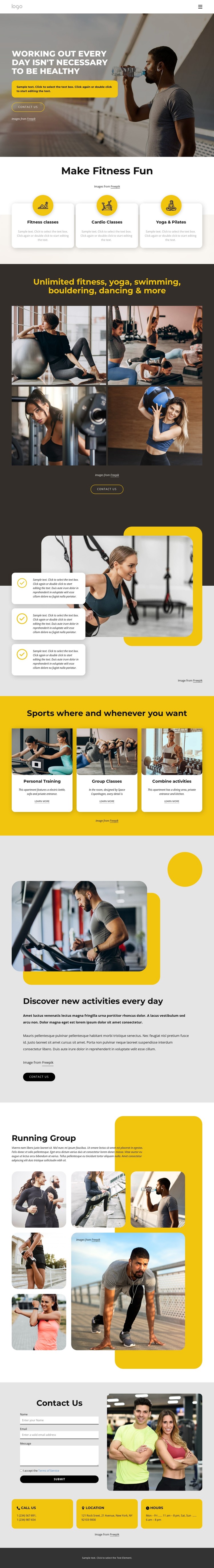 Book your workout CSS Template