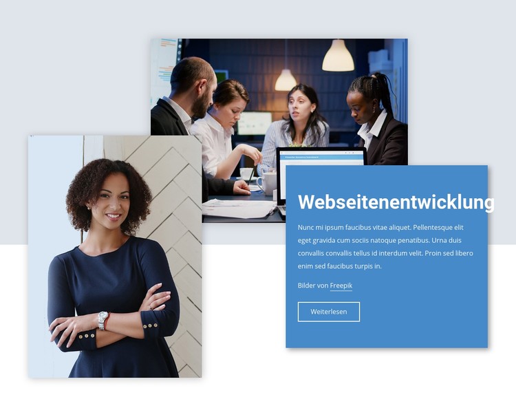 Webseitenentwicklung CSS-Vorlage