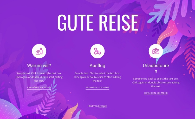 Gute Reise HTML Website Builder