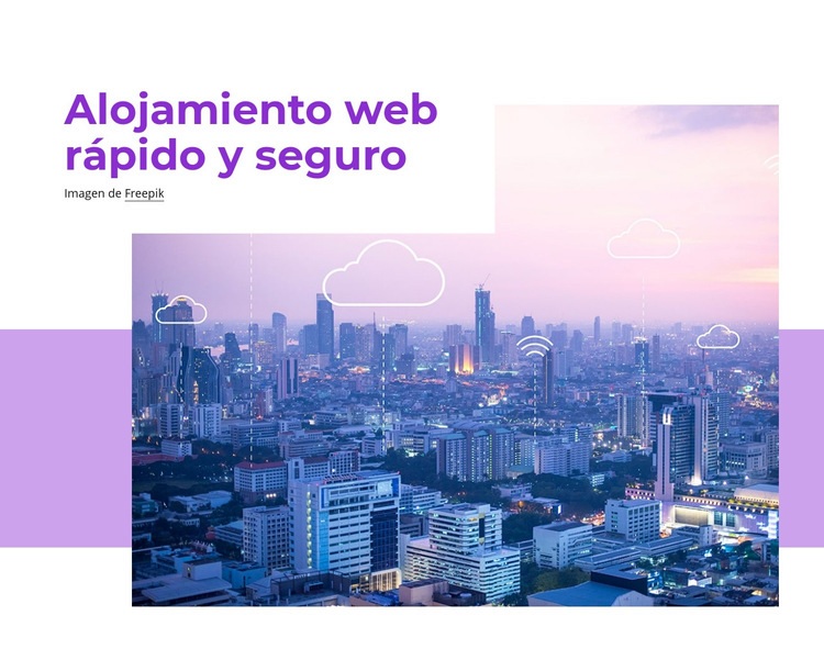 Alojamiento web rápido Creador de sitios web HTML