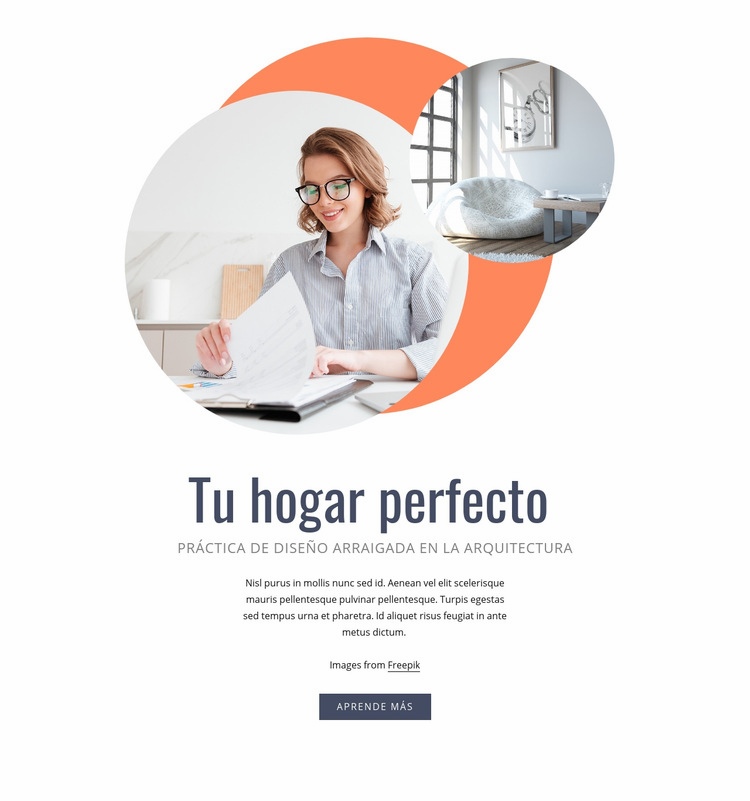 Tu hogar perfecto Creador de sitios web HTML