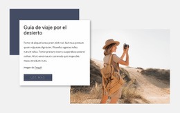 Maqueta De Sitio Web Multipropósito Para Guía De Viaje Por El Desierto