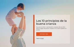 Principios De Una Buena Crianza - Hermosa Maqueta De Sitio Web