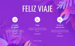 Feliz Viaje Plantilla De Diseño CSS