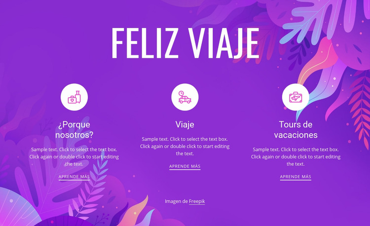 Feliz viaje Plantilla Joomla