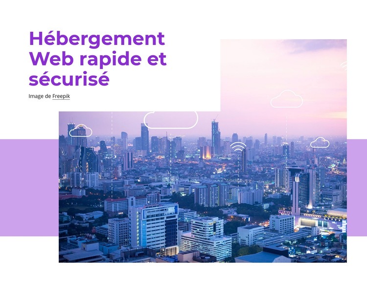 Hébergement web rapide Modèles de constructeur de sites Web