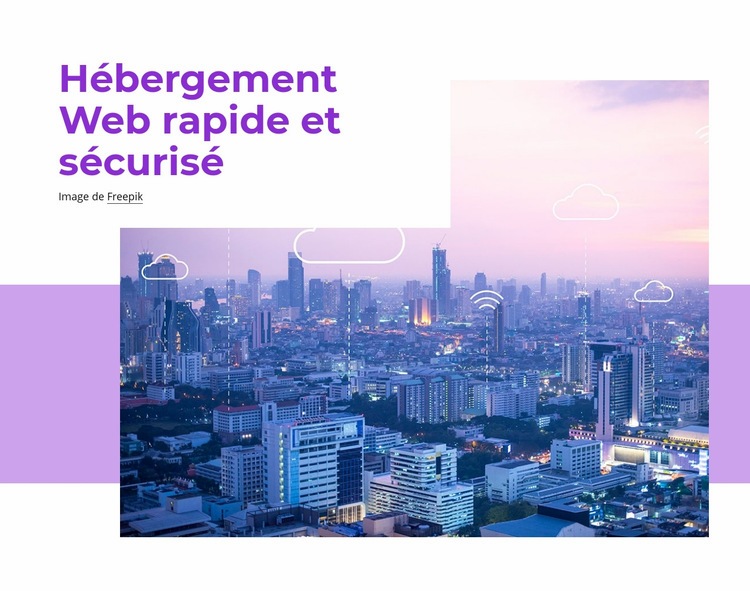 Hébergement web rapide Créateur de site Web HTML