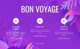 Bon Voyage Modèle De Mise En Page CSS