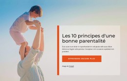 Principes D'Une Bonne Parentalité Modèle CSS Premium