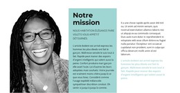 Notre Mission Est D'Aider – Modèle De Site Web HTML