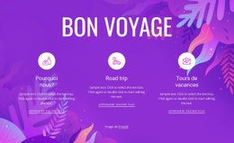 Bon Voyage - Modèle HTML5 Réactif