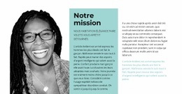 Notre Mission Est D'Aider - Modèle D'Une Page Réactif