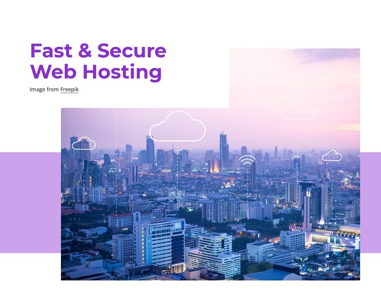 Fast web hosting Homepage Design