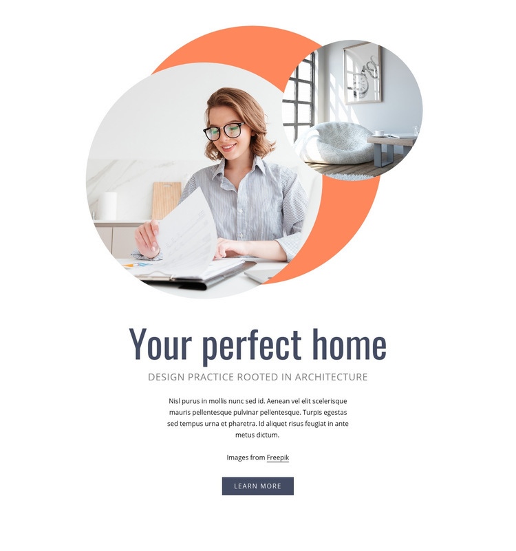 Your perfect home Homepage Design