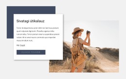 Sivatagi Útikalauz CSS Webhelysablon