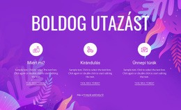 Boldog Utazást – Reszponzív Kialakítás