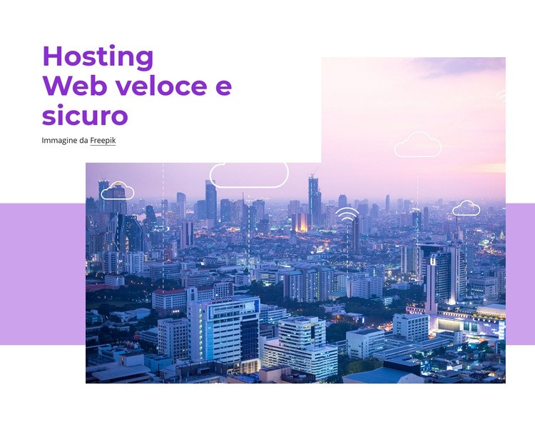 Hosting web veloce Costruttore di siti web HTML