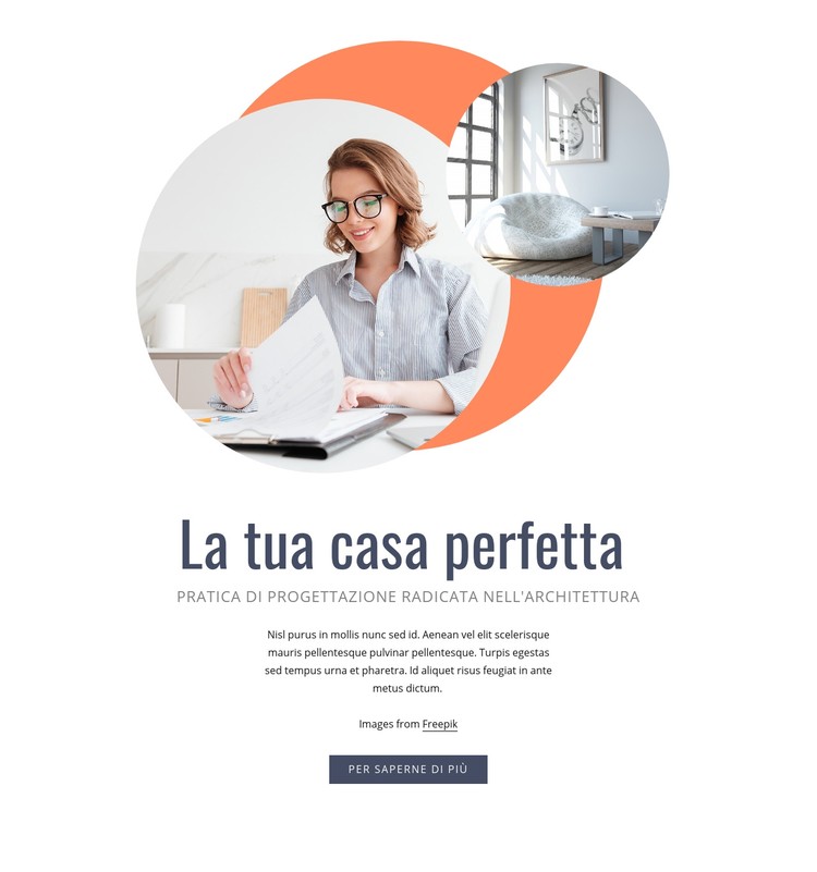 La tua casa perfetta Modello CSS