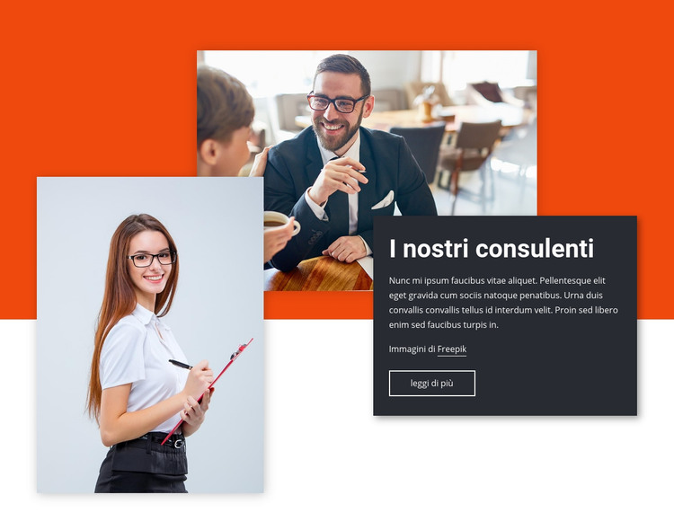 I nostri consulenti Modello HTML