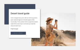 Desert Travel Guide - Page Builder Templates Free