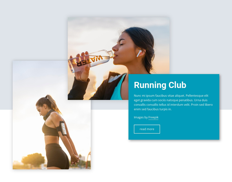 Cycling and running club Joomla Template