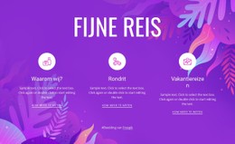 Fijne Reis CSS-Lay-Outsjabloon