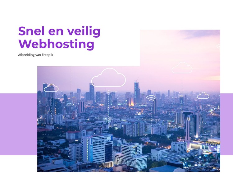 Snelle webhosting CSS-sjabloon