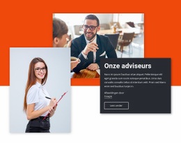 Onze Adviseurs - Persoonlijk Websitesjabloon