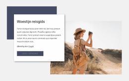 Responsieve Websjabloon Voor Woestijn Reisgids