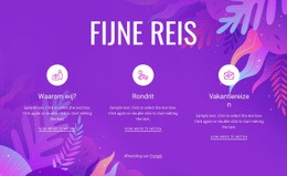 Fijne Reis - Responsief Ontwerp