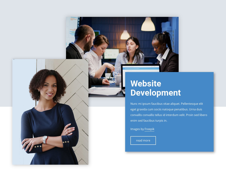 Website development One Page Template