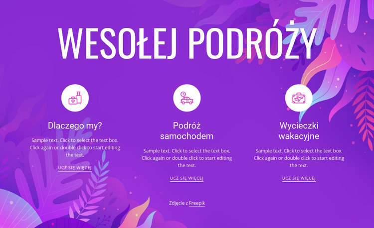 Wesołej podróży Motyw WordPress