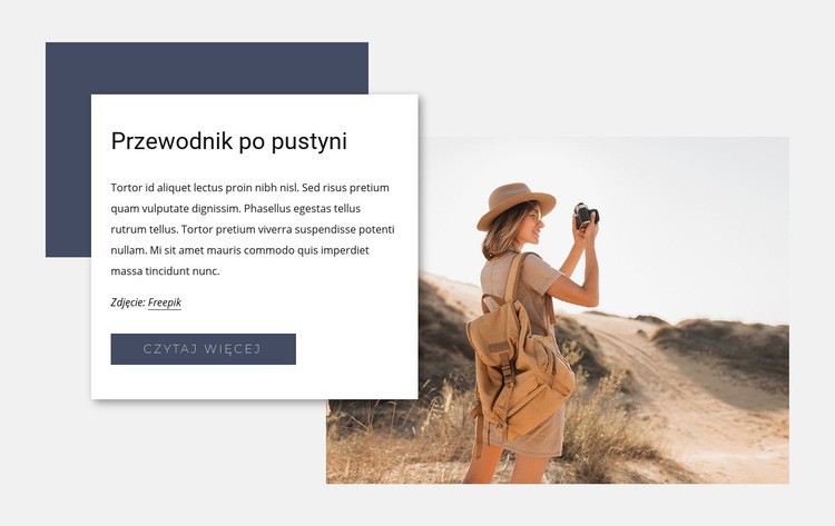 Przewodnik po pustyni Szablon HTML5